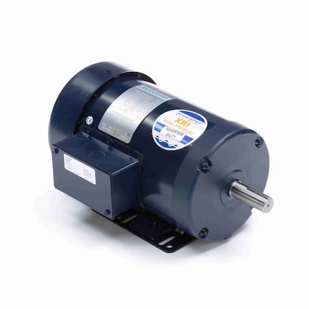 Leeson General Purpose Motor, 1 HP, 3 phase, 1200 RPM, 230/460 V, 145T Frame, TEFC E2102